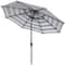 Iris Fashion Line 9Ft Umbrella in Black &#x26; White